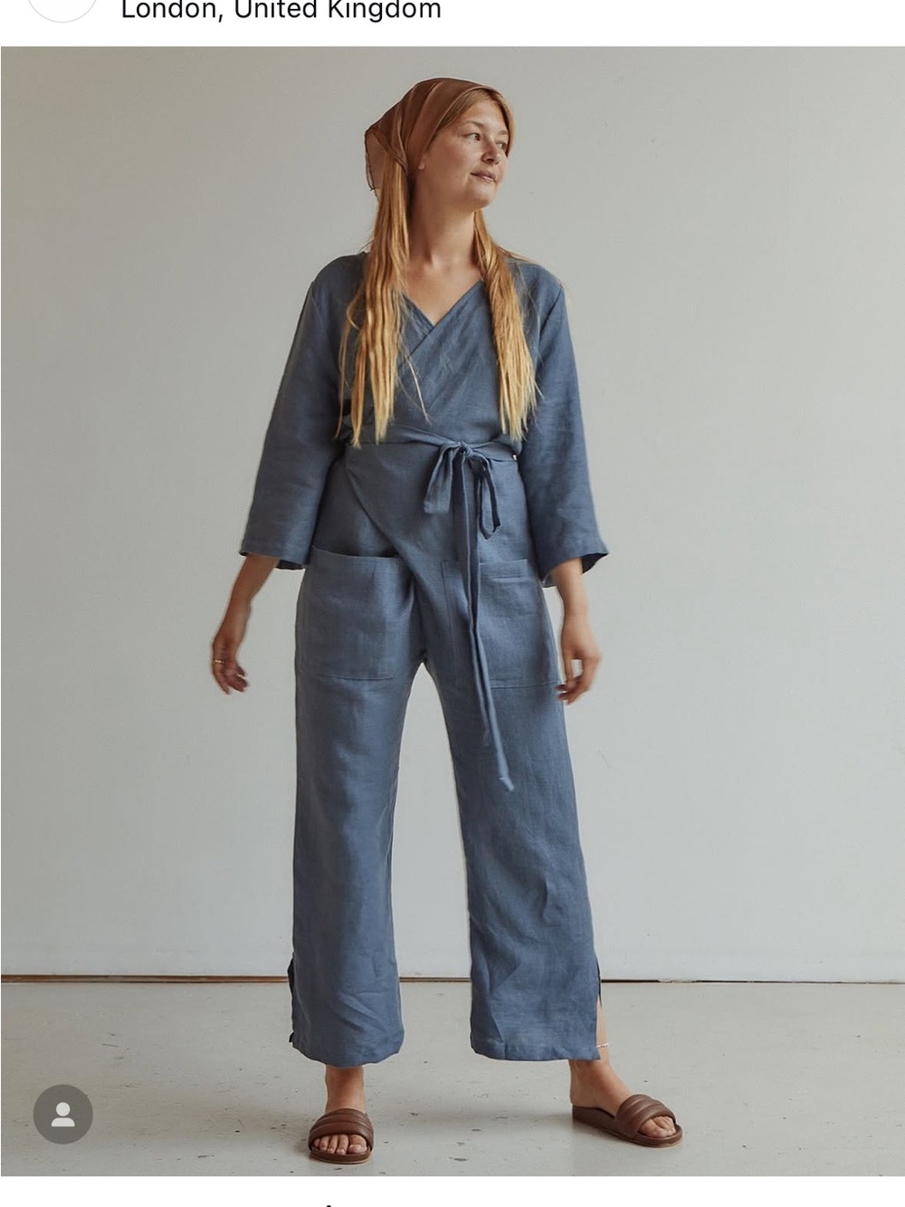 Bug Earl Jumpsuit in Ocean Linen
